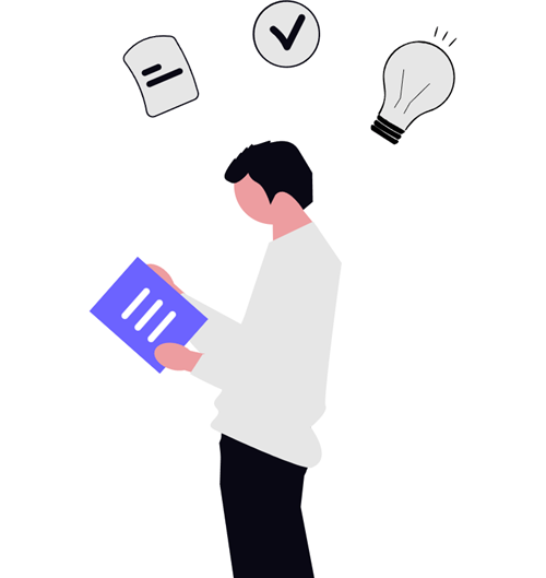 勉強している人